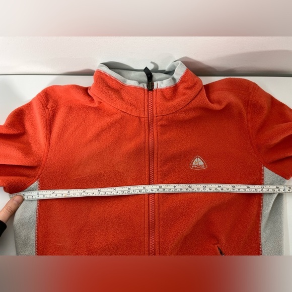 Nike ACG Womens Size Medium Fleece Jacket Full Zip Orange Grey Therma Fit - Picture 7 of 9